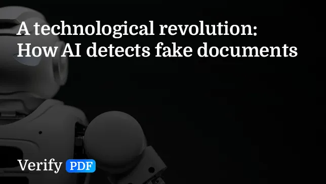 How AI detects fake documents: Methods and limitations