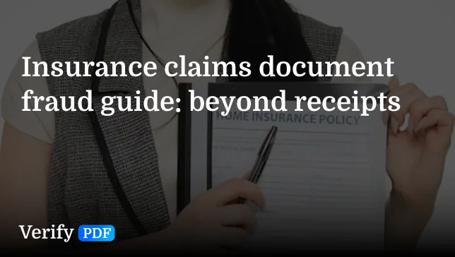 Repair estimates and medical invoices